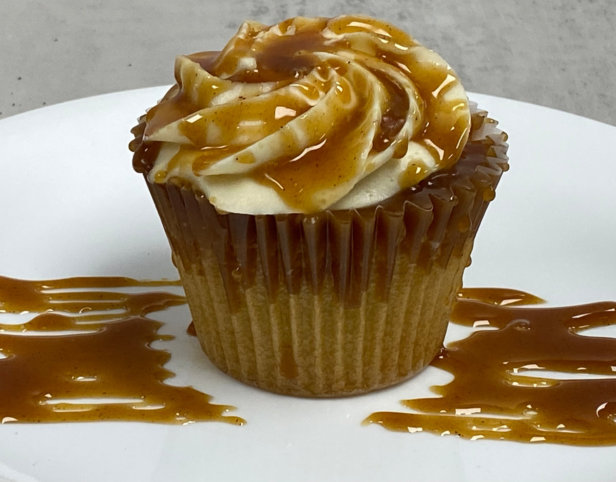 Dozen Caramel Drip Cupcakes - Sammy Cheezecake