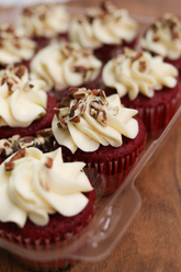 Dozen Red Velvet Cupcakes W Pecans
